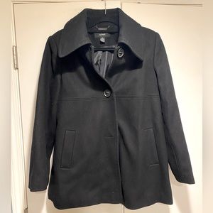 Black wool coat